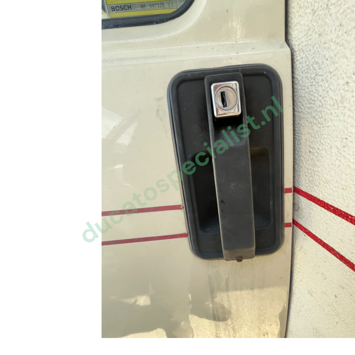 Fiat Ducato Buitendeurgreep Links met Slot, Type 280/290 BJ 1986-1994